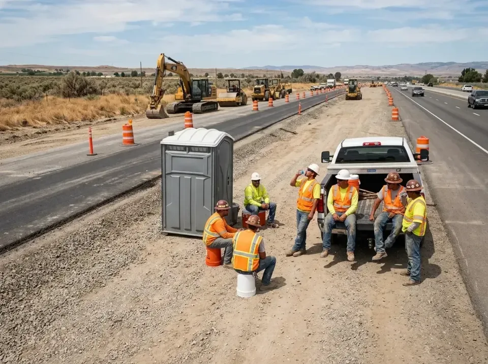 highway-road-construction-crew-007 — frequently asked questions, Porta Potty and Restroom Rentals in Brentwood, CA